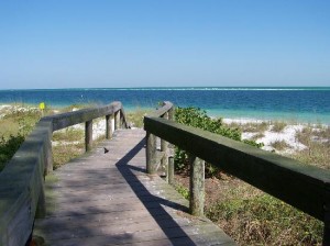 Anna Maria Island The Beach Cruiser boardwalk on Bean Point